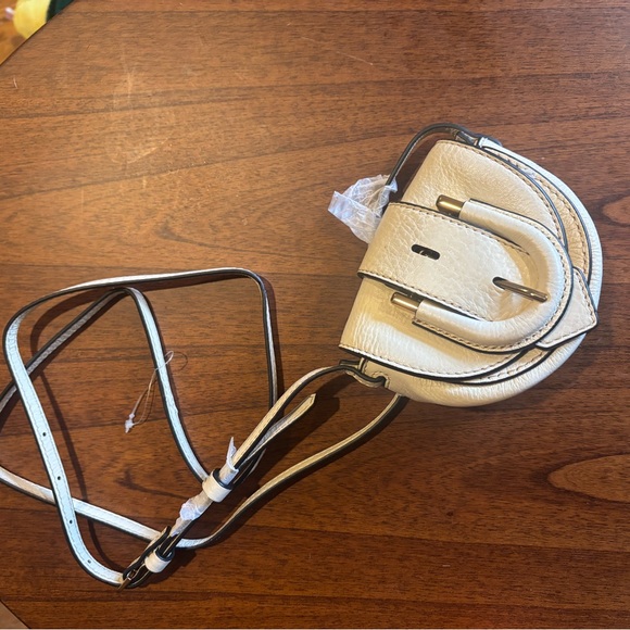 Fossil Handbags - Fossil hardwell mini flap crossbody purse bag NWOT bone cream leather